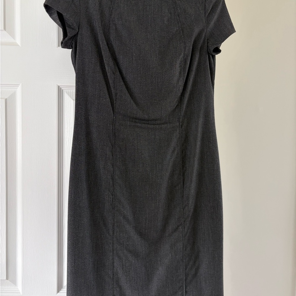 Daniel Hechter Charcoal Black Midi Sheath Dress